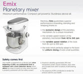 Electrolux E-Mix 5 Litre Table Top Mixer  Adomoo